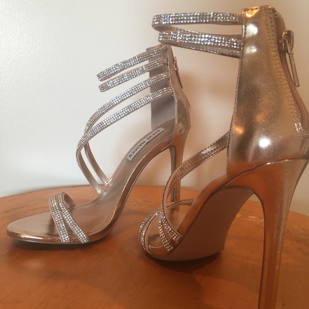 Steve Madden Sweetest Rose-gold High-Heels